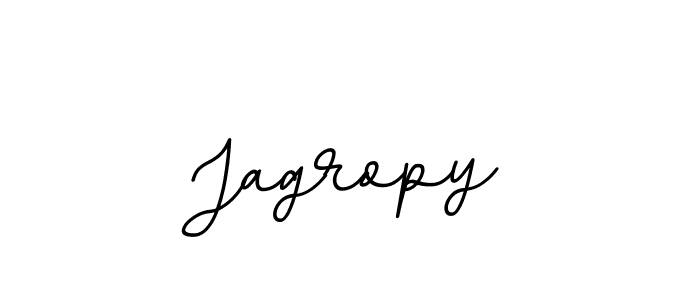 Design your own signature with our free online signature maker. With this signature software, you can create a handwritten (BallpointsItalic-DORy9) signature for name Jagropy. Jagropy signature style 11 images and pictures png