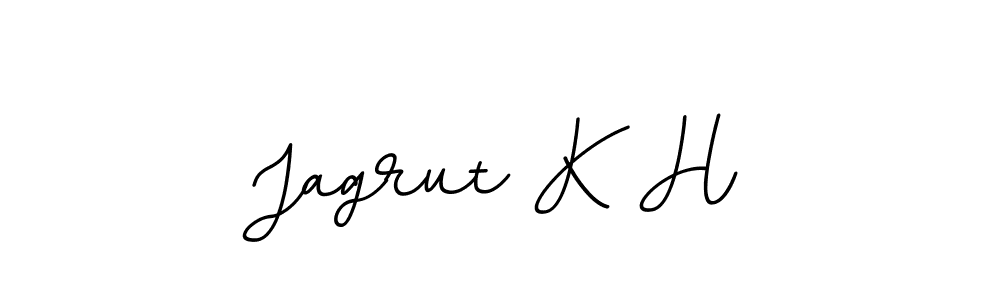 It looks lik you need a new signature style for name Jagrut K H. Design unique handwritten (BallpointsItalic-DORy9) signature with our free signature maker in just a few clicks. Jagrut K H signature style 11 images and pictures png