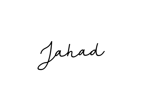 Make a beautiful signature design for name Jahad. With this signature (BallpointsItalic-DORy9) style, you can create a handwritten signature for free. Jahad signature style 11 images and pictures png