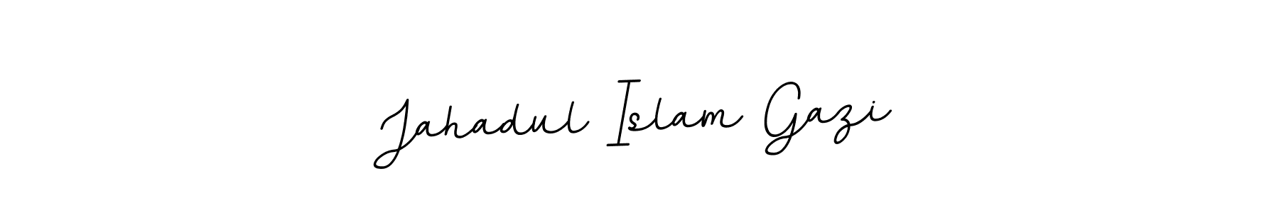 The best way (BallpointsItalic-DORy9) to make a short signature is to pick only two or three words in your name. The name Jahadul Islam Gazi include a total of six letters. For converting this name. Jahadul Islam Gazi signature style 11 images and pictures png