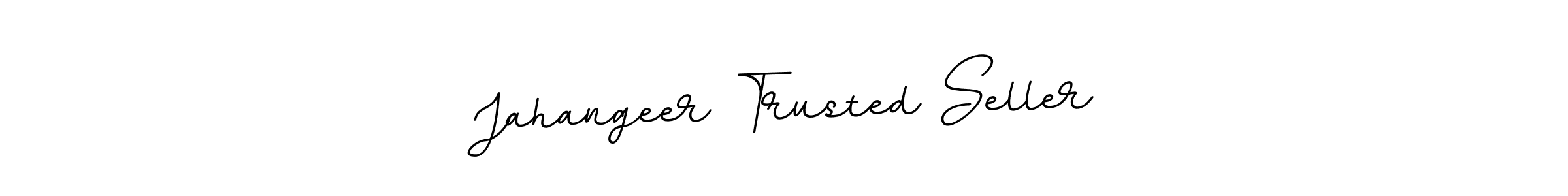 The best way (BallpointsItalic-DORy9) to make a short signature is to pick only two or three words in your name. The name Jahangeer Trusted Seller include a total of six letters. For converting this name. Jahangeer Trusted Seller signature style 11 images and pictures png