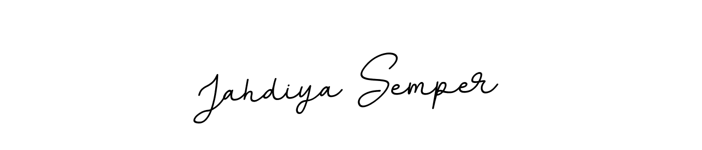 Make a beautiful signature design for name Jahdiya Semper. With this signature (BallpointsItalic-DORy9) style, you can create a handwritten signature for free. Jahdiya Semper signature style 11 images and pictures png