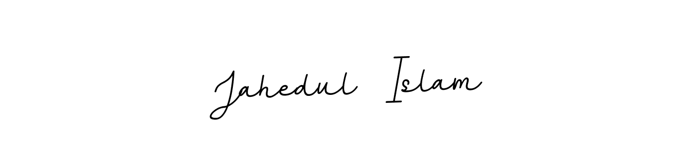 How to make Jahedul  Islam name signature. Use BallpointsItalic-DORy9 style for creating short signs online. This is the latest handwritten sign. Jahedul  Islam signature style 11 images and pictures png