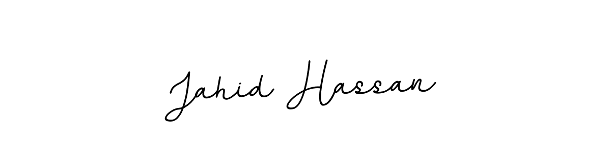 The best way (BallpointsItalic-DORy9) to make a short signature is to pick only two or three words in your name. The name Jahid Hassan include a total of six letters. For converting this name. Jahid Hassan signature style 11 images and pictures png