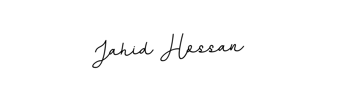 Design your own signature with our free online signature maker. With this signature software, you can create a handwritten (BallpointsItalic-DORy9) signature for name Jahid Hossan. Jahid Hossan signature style 11 images and pictures png