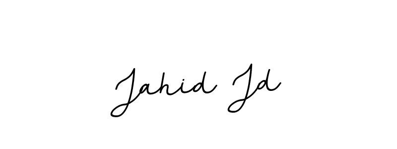 How to make Jahid Jd name signature. Use BallpointsItalic-DORy9 style for creating short signs online. This is the latest handwritten sign. Jahid Jd signature style 11 images and pictures png