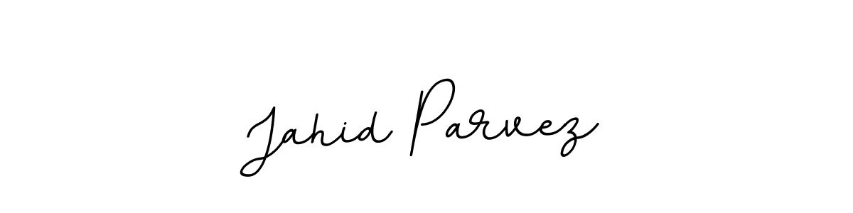 How to make Jahid Parvez name signature. Use BallpointsItalic-DORy9 style for creating short signs online. This is the latest handwritten sign. Jahid Parvez signature style 11 images and pictures png