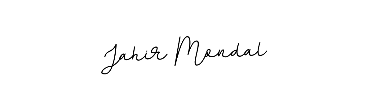 Make a beautiful signature design for name Jahir Mondal. With this signature (BallpointsItalic-DORy9) style, you can create a handwritten signature for free. Jahir Mondal signature style 11 images and pictures png