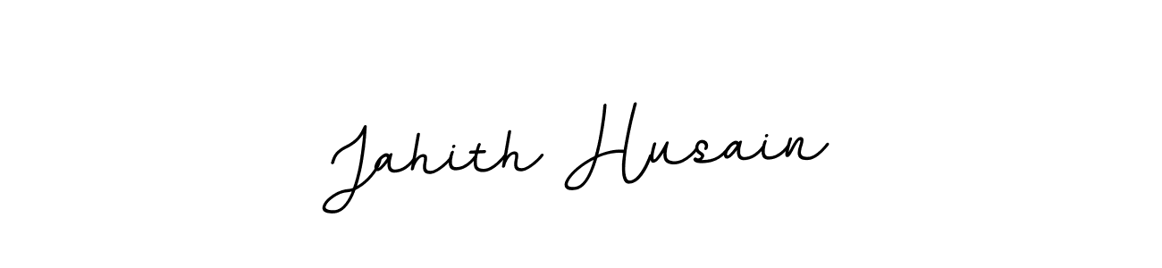 Make a beautiful signature design for name Jahith Husain. With this signature (BallpointsItalic-DORy9) style, you can create a handwritten signature for free. Jahith Husain signature style 11 images and pictures png