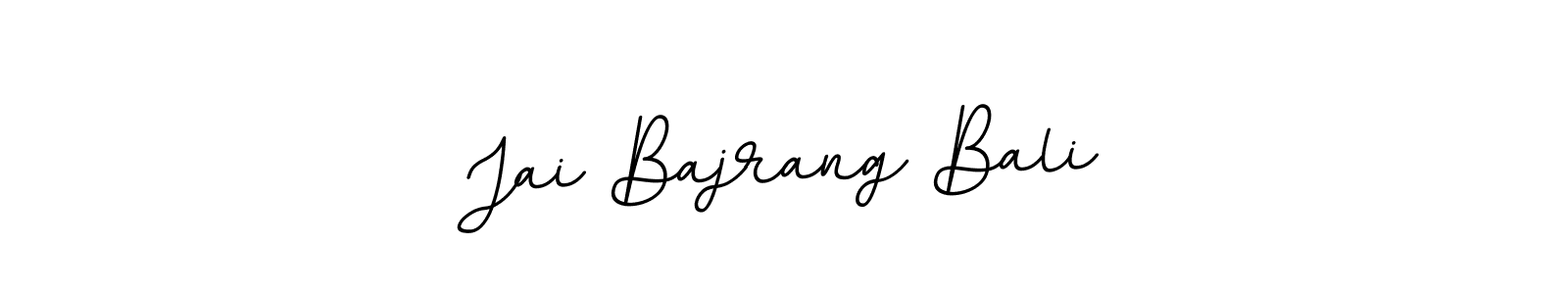It looks lik you need a new signature style for name Jai Bajrang Bali. Design unique handwritten (BallpointsItalic-DORy9) signature with our free signature maker in just a few clicks. Jai Bajrang Bali signature style 11 images and pictures png