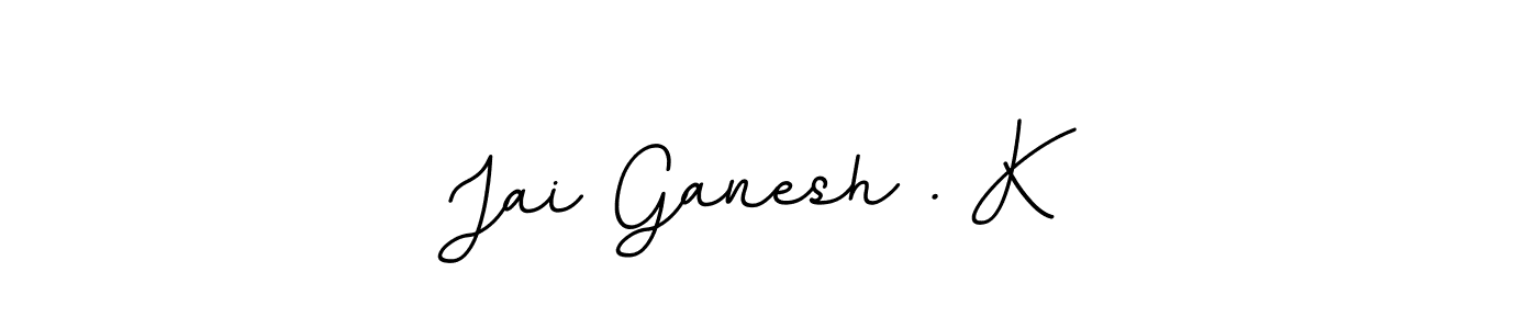 It looks lik you need a new signature style for name Jai Ganesh . K. Design unique handwritten (BallpointsItalic-DORy9) signature with our free signature maker in just a few clicks. Jai Ganesh . K signature style 11 images and pictures png