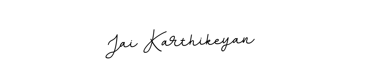 Make a beautiful signature design for name Jai Karthikeyan. With this signature (BallpointsItalic-DORy9) style, you can create a handwritten signature for free. Jai Karthikeyan signature style 11 images and pictures png