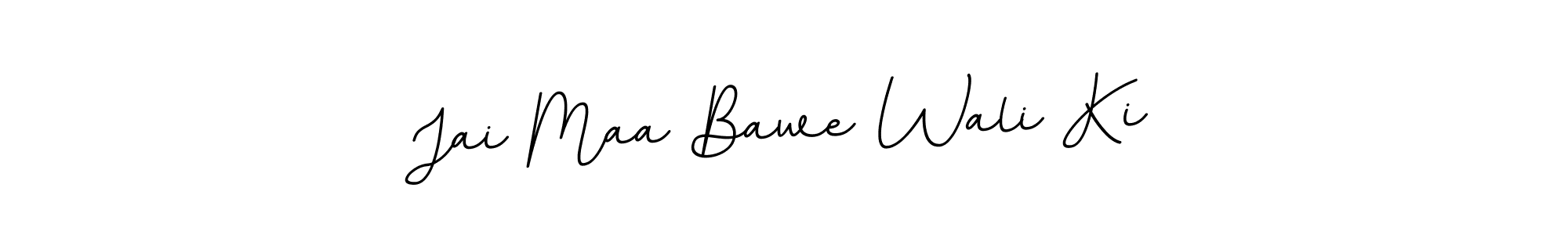 Design your own signature with our free online signature maker. With this signature software, you can create a handwritten (BallpointsItalic-DORy9) signature for name Jai Maa Bawe Wali Ki. Jai Maa Bawe Wali Ki signature style 11 images and pictures png