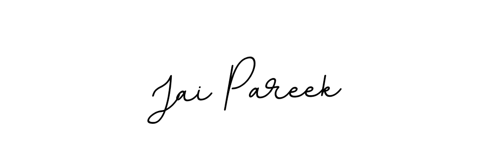 Jai Pareek stylish signature style. Best Handwritten Sign (BallpointsItalic-DORy9) for my name. Handwritten Signature Collection Ideas for my name Jai Pareek. Jai Pareek signature style 11 images and pictures png