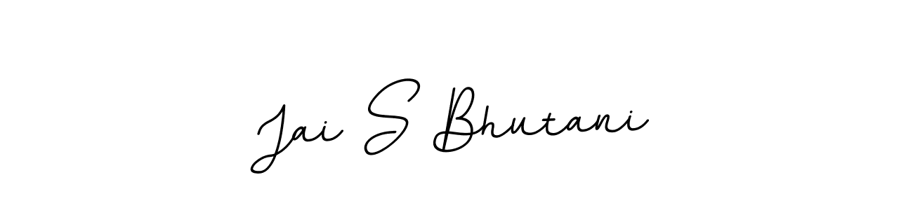 The best way (BallpointsItalic-DORy9) to make a short signature is to pick only two or three words in your name. The name Jai S Bhutani include a total of six letters. For converting this name. Jai S Bhutani signature style 11 images and pictures png