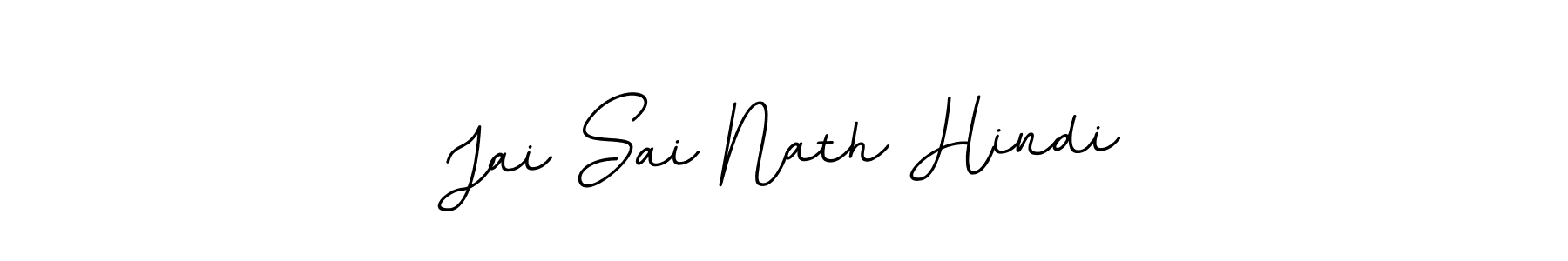 How to make Jai Sai Nath Hindi name signature. Use BallpointsItalic-DORy9 style for creating short signs online. This is the latest handwritten sign. Jai Sai Nath Hindi signature style 11 images and pictures png