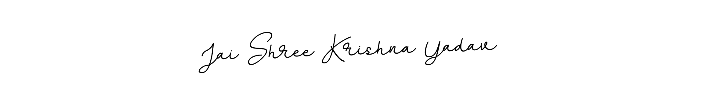 Jai Shree Krishna Yadav stylish signature style. Best Handwritten Sign (BallpointsItalic-DORy9) for my name. Handwritten Signature Collection Ideas for my name Jai Shree Krishna Yadav. Jai Shree Krishna Yadav signature style 11 images and pictures png