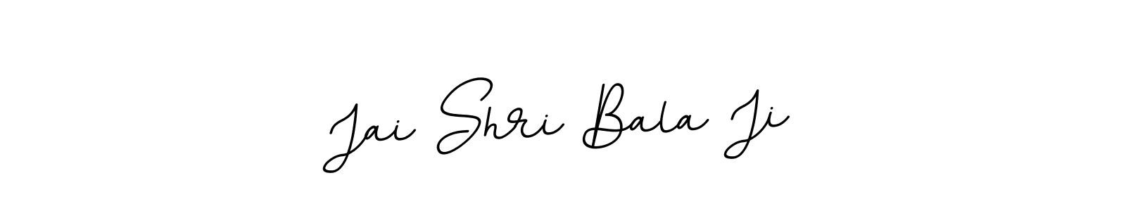 Use a signature maker to create a handwritten signature online. With this signature software, you can design (BallpointsItalic-DORy9) your own signature for name Jai Shri Bala Ji. Jai Shri Bala Ji signature style 11 images and pictures png