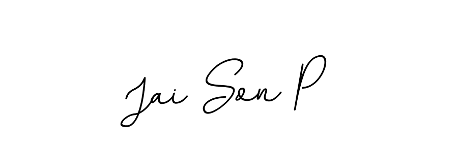 It looks lik you need a new signature style for name Jai Son P. Design unique handwritten (BallpointsItalic-DORy9) signature with our free signature maker in just a few clicks. Jai Son P signature style 11 images and pictures png