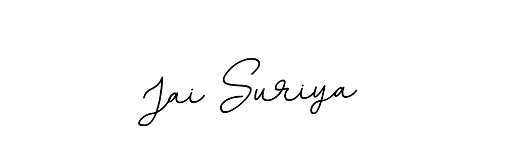 Use a signature maker to create a handwritten signature online. With this signature software, you can design (BallpointsItalic-DORy9) your own signature for name Jai Suriya. Jai Suriya signature style 11 images and pictures png