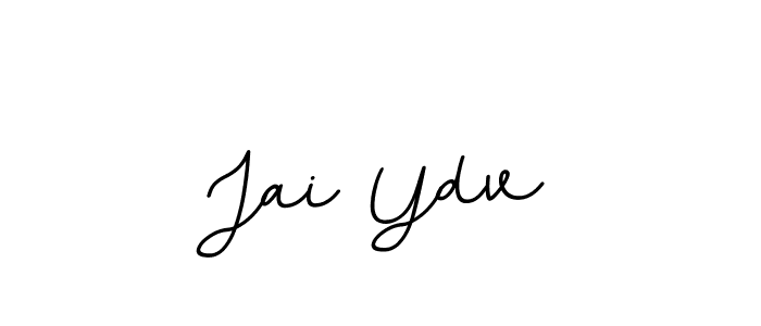 Jai Ydv stylish signature style. Best Handwritten Sign (BallpointsItalic-DORy9) for my name. Handwritten Signature Collection Ideas for my name Jai Ydv. Jai Ydv signature style 11 images and pictures png