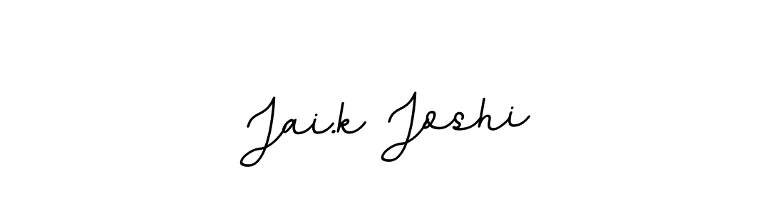 Create a beautiful signature design for name Jai.k Joshi. With this signature (BallpointsItalic-DORy9) fonts, you can make a handwritten signature for free. Jai.k Joshi signature style 11 images and pictures png