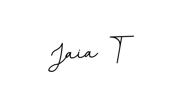 You should practise on your own different ways (BallpointsItalic-DORy9) to write your name (Jaia T) in signature. don't let someone else do it for you. Jaia T signature style 11 images and pictures png