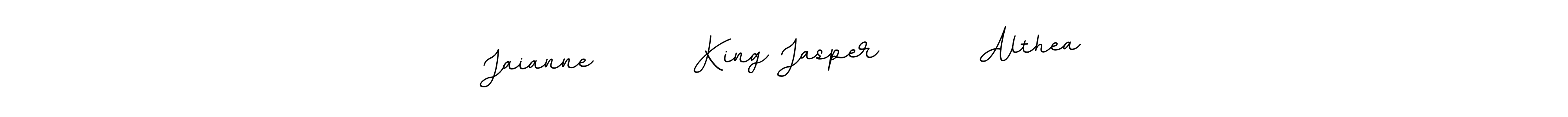 Make a beautiful signature design for name Jaianne        King Jasper        Althea. With this signature (BallpointsItalic-DORy9) style, you can create a handwritten signature for free. Jaianne        King Jasper        Althea signature style 11 images and pictures png
