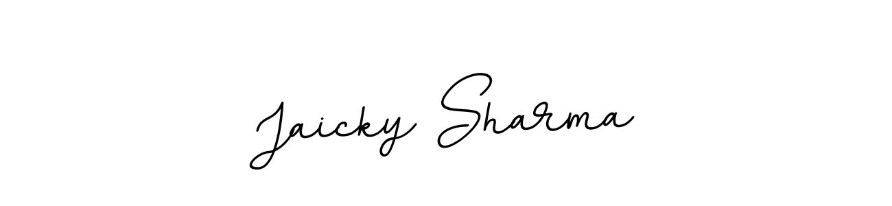 The best way (BallpointsItalic-DORy9) to make a short signature is to pick only two or three words in your name. The name Jaicky Sharma include a total of six letters. For converting this name. Jaicky Sharma signature style 11 images and pictures png