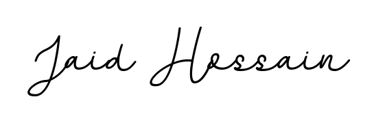A modern signature idea for name Jaid Hossain using BallpointsItalic-DORy9 font. Clean strokes and elegant curves make it stand out instantly. Jaid Hossain signature style 11 images and pictures png