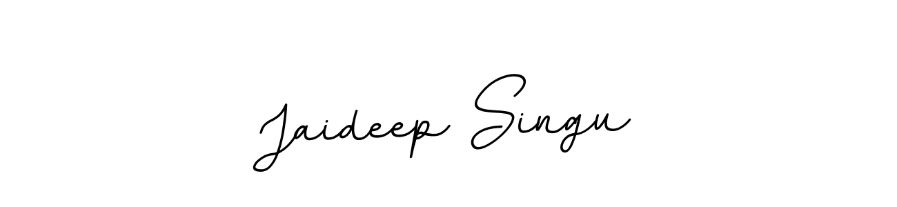 Create a beautiful signature design for name Jaideep Singu. With this signature (BallpointsItalic-DORy9) fonts, you can make a handwritten signature for free. Jaideep Singu signature style 11 images and pictures png