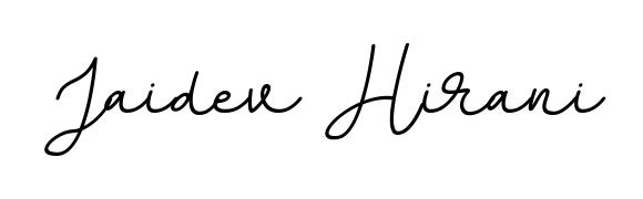 A sleek calligraphic signature for name Jaidev Hirani utilizing BallpointsItalic-DORy9 styling. Great for adding personal signatures to photos and art. Jaidev Hirani signature style 11 images and pictures png