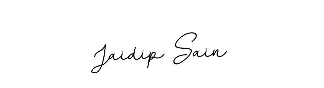 How to make Jaidip Sain name signature. Use BallpointsItalic-DORy9 style for creating short signs online. This is the latest handwritten sign. Jaidip Sain signature style 11 images and pictures png