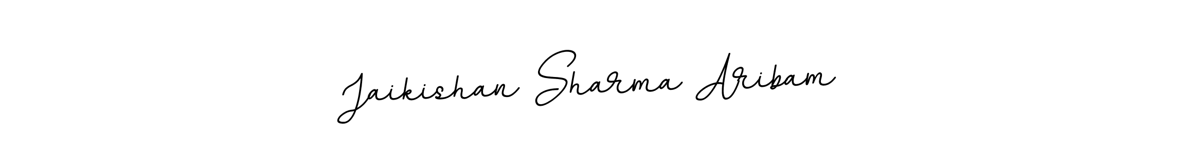 Create a beautiful signature design for name Jaikishan Sharma Aribam. With this signature (BallpointsItalic-DORy9) fonts, you can make a handwritten signature for free. Jaikishan Sharma Aribam signature style 11 images and pictures png