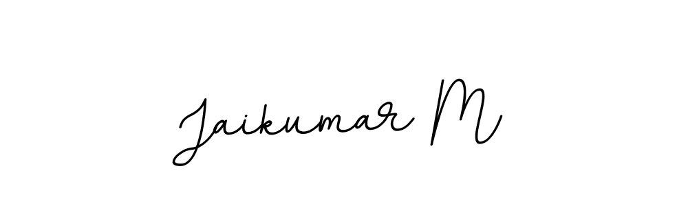 if you are searching for the best signature style for your name Jaikumar M. so please give up your signature search. here we have designed multiple signature styles  using BallpointsItalic-DORy9. Jaikumar M signature style 11 images and pictures png