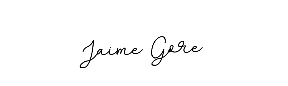 Jaime Gore stylish signature style. Best Handwritten Sign (BallpointsItalic-DORy9) for my name. Handwritten Signature Collection Ideas for my name Jaime Gore. Jaime Gore signature style 11 images and pictures png