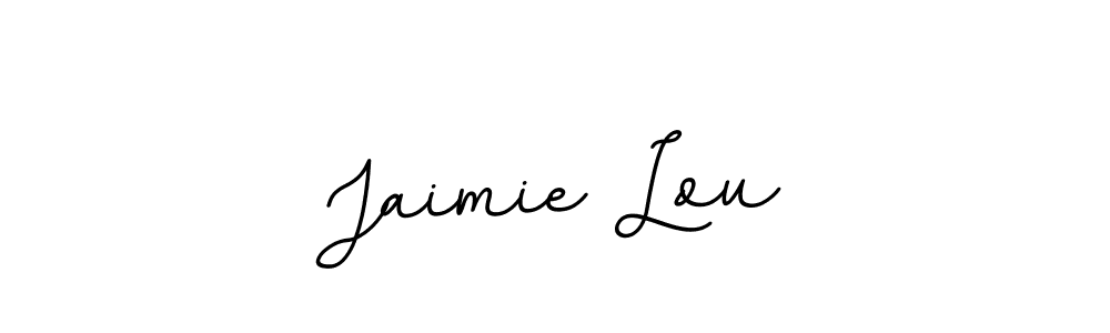Use a signature maker to create a handwritten signature online. With this signature software, you can design (BallpointsItalic-DORy9) your own signature for name Jaimie Lou. Jaimie Lou signature style 11 images and pictures png