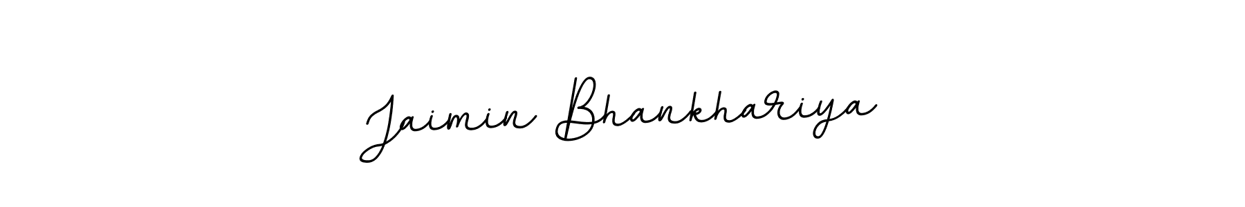 Jaimin Bhankhariya stylish signature style. Best Handwritten Sign (BallpointsItalic-DORy9) for my name. Handwritten Signature Collection Ideas for my name Jaimin Bhankhariya. Jaimin Bhankhariya signature style 11 images and pictures png