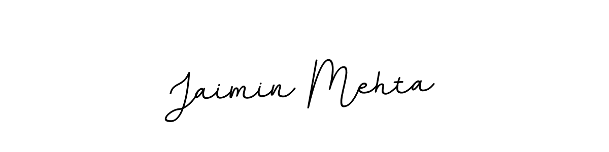 The best way (BallpointsItalic-DORy9) to make a short signature is to pick only two or three words in your name. The name Jaimin Mehta include a total of six letters. For converting this name. Jaimin Mehta signature style 11 images and pictures png
