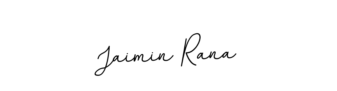 Make a beautiful signature design for name Jaimin Rana. With this signature (BallpointsItalic-DORy9) style, you can create a handwritten signature for free. Jaimin Rana signature style 11 images and pictures png