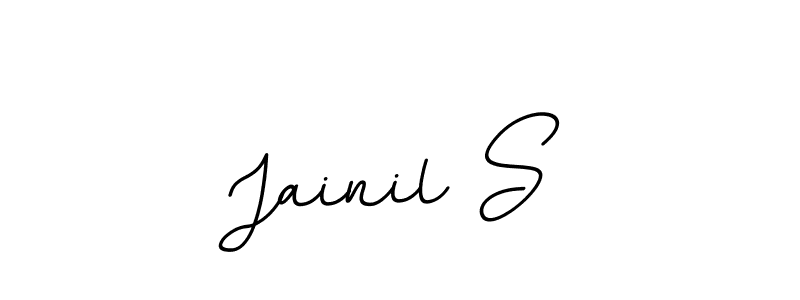 It looks lik you need a new signature style for name Jainil S. Design unique handwritten (BallpointsItalic-DORy9) signature with our free signature maker in just a few clicks. Jainil S signature style 11 images and pictures png