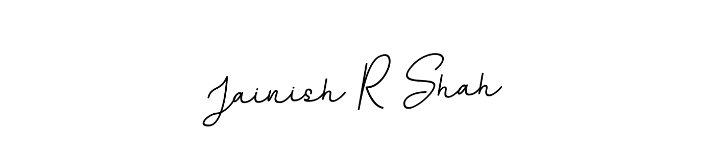 Also You can easily find your signature by using the search form. We will create Jainish R Shah name handwritten signature images for you free of cost using BallpointsItalic-DORy9 sign style. Jainish R Shah signature style 11 images and pictures png