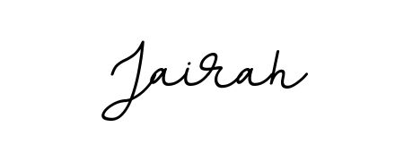 Create a beautiful signature design for name Jairah. With this signature (BallpointsItalic-DORy9) fonts, you can make a handwritten signature for free. Jairah signature style 11 images and pictures png