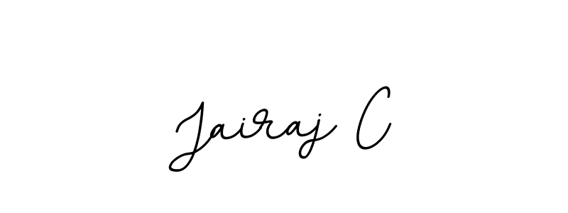 Use a signature maker to create a handwritten signature online. With this signature software, you can design (BallpointsItalic-DORy9) your own signature for name Jairaj C. Jairaj C signature style 11 images and pictures png