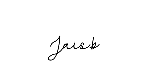 Use a signature maker to create a handwritten signature online. With this signature software, you can design (BallpointsItalic-DORy9) your own signature for name Jais.b. Jais.b signature style 11 images and pictures png