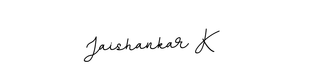 It looks lik you need a new signature style for name Jaishankar K. Design unique handwritten (BallpointsItalic-DORy9) signature with our free signature maker in just a few clicks. Jaishankar K signature style 11 images and pictures png