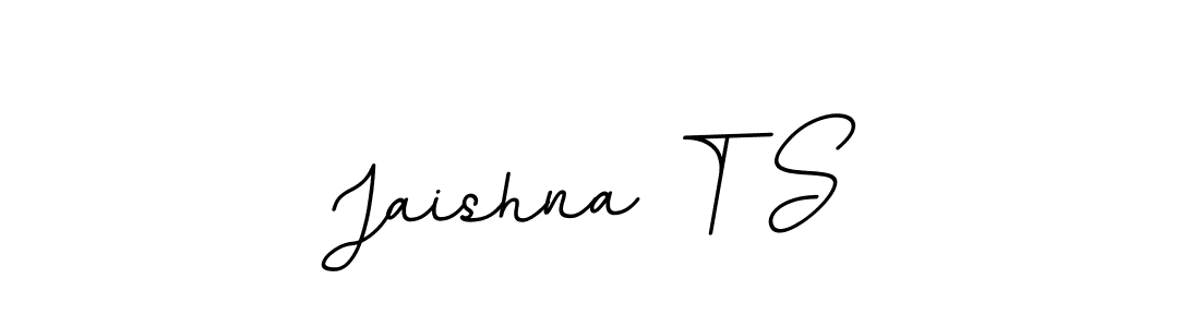 It looks lik you need a new signature style for name Jaishna T S. Design unique handwritten (BallpointsItalic-DORy9) signature with our free signature maker in just a few clicks. Jaishna T S signature style 11 images and pictures png