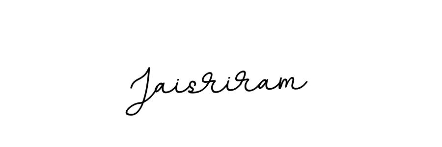 Create a beautiful signature design for name Jaisriram. With this signature (BallpointsItalic-DORy9) fonts, you can make a handwritten signature for free. Jaisriram signature style 11 images and pictures png