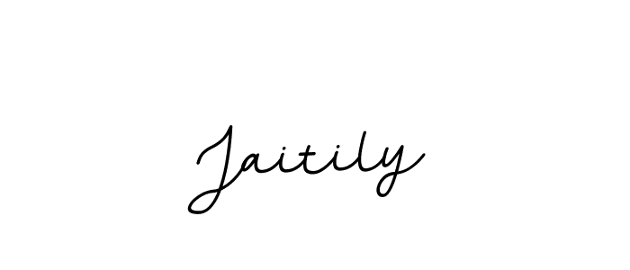 How to make Jaitily name signature. Use BallpointsItalic-DORy9 style for creating short signs online. This is the latest handwritten sign. Jaitily signature style 11 images and pictures png