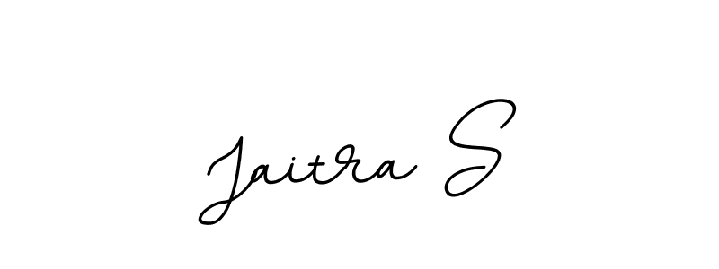 Use a signature maker to create a handwritten signature online. With this signature software, you can design (BallpointsItalic-DORy9) your own signature for name Jaitra S. Jaitra S signature style 11 images and pictures png
